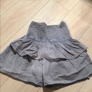 Ruffle denim Skirt